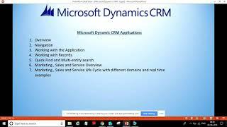 MS Dynamics D365 CRM Demo session  9395190232 / 9989787231