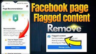 How to Remove Facebook Page Has Flagged Content Problem 2024 | Page Has Flagged Content Facebook