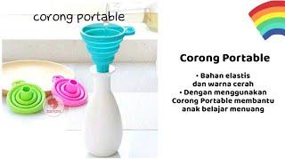 Corong Portable | For Montessori Practical Life Science Silicone Air Minyak Silikon Lipat