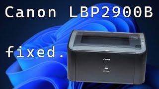 Fix Canon LBP2900B Printer Not Working on Windows 11