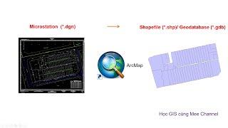 AMT #5.2 | Chuyển đổi dữ liệu địa chính dgn Microstation sang shp/gdb (CHỈ DÙNG MỖI ARCMAP)