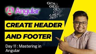 Header and Footer in Angular 17 | DevByteSchool #angular 17