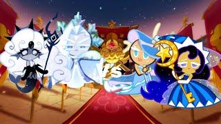 Black pearl and frost queen cookie VS sea fairy and moonlight cookie 