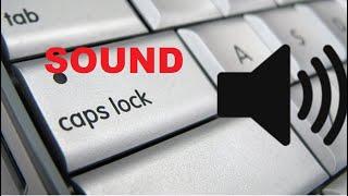 How To Enable Or Disable The Caps Lock Key Sound