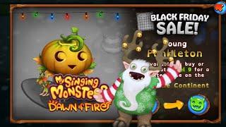 My Singing Monsters dawn of fire, silhueta do papa yule bebe no dof!?