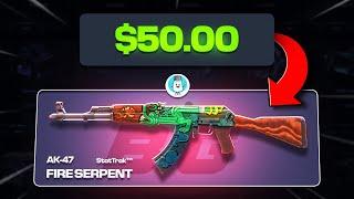 I turned $50.00 into a StatTrak Fire Serpent!