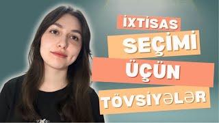 İxtisas seçimi etmədən öncə bu videonu izlə// İxtisas seçimi 2024