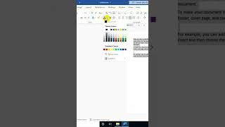 Change Text Color in Ms. Office Word