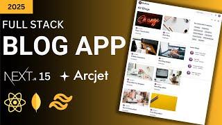 Build a Full Stack Secure Blog App with Next JS, Arcjet, Tailwind, MongoDB, Paypal (2024)