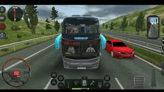 Bus Simulator Ultimate narik penumpang dan ada kecelakaan ada polisinya juga || busset simulator