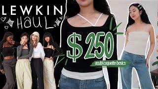 $250 LEWKIN TRY-ON HAUL + HONEST REVIEW [korean fashion: acubi, coquette, pinterest, it-girl, kpop]