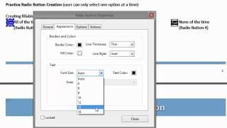 Creating a Radio Button in Adobe Acrobat