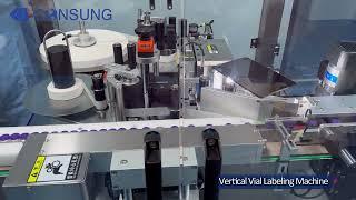 Vertical Vial Labeling Solution Shanghai Factory,High Speed Round Glass Vial Labeling Machine