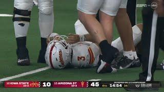 Arizona State DB gets ejected for targeting after big hit on Iowa State QB