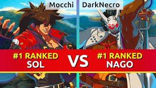 GGST ▰ Mocchi (#1 Ranked Sol) vs DarkNecro (#1 Ranked Nagoriyuki). Guilty Gear Strive