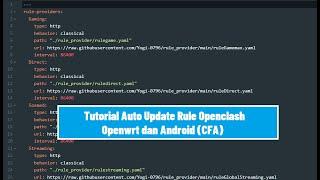 CARA MEMASANG AUTO UPDATE RULE PROVIDER OPENCLASH DARI GITHUB | OPENWRT DAN CFA SUPPORT