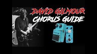 The sound of Gilmour: chorus history and setup