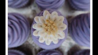 Violet Daisy Cupcake Soaps - Cupcake Soap Week - Edens Secret