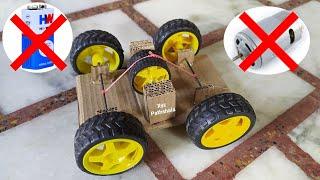 how to make car without dc motor | how to make car without battery | bina motor ki car