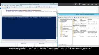 How to create Add user and OU in Active Directory with PowerShell Command on Windows Server 2012
