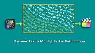 Dynamic & Moving Text In Apple Motion | The Final Ideas