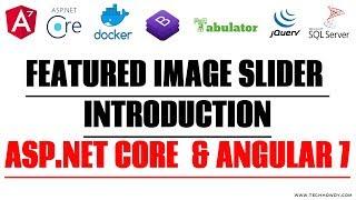 Angular 8 | ASP.NET Core Web API Featured Image Slider - Introduction