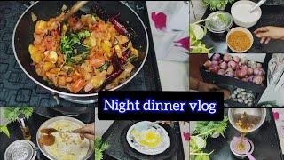 ‍️Night dinner recipe, egg dosai, kara Chuteny, coconut Chuteny ethu than seithen | இரவு உணவு..