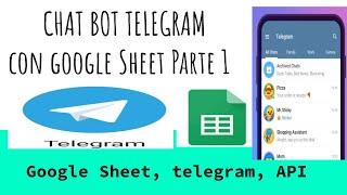 BOT en Telegram con Google Sheets Parte 1