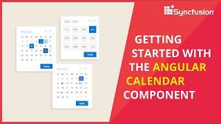 Getting Started with the Angular Calendar Component