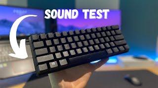 Razer Huntsman Mini SOUND TEST (Purple Switches)