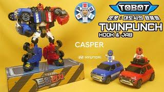 Hyundai Caspers Hook  and Jab  symmetrically dock into Tobot Twinpunch! 