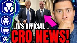 $1 CRO Coin CONFIRMED! URGENT Crypto.com CEO TRUMP NEWS!