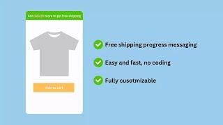 Customize Your Shopify Cart With A FREE SHIPPING Progress Bar (Easiest Methods)