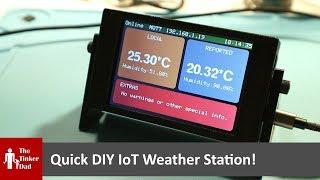 Cheap DIY IoT Weather Station w/ ESP32, ESP8266 & DHT22