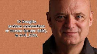 10 Draughts problem combinations of Herman Spanjer (NED). № 2141_2150.