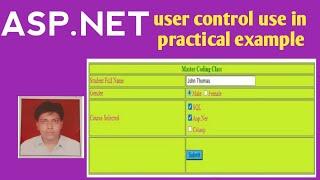 User Control In Asp.Net | use in practical example