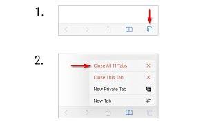 Quick Tip: Long Press The Tabs Button on Safari to Close All Tabs At Once