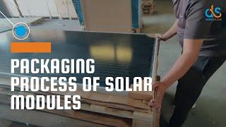 Packaging process of solar modules || Packaging of solar modules at Ahinsa solar warehouse.