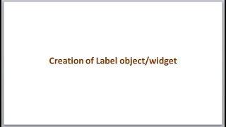 Label creation with Python Tkinter