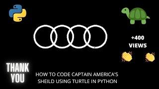 Python Turtle - code the Audi logo