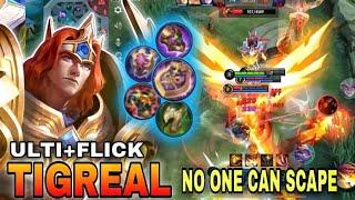 GODLY!!! TIGREAL 100% Can’t Move! | Tigreal Top Global Sets - Tigreal Ulti Flicker Combo | MLBB