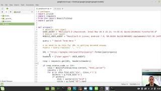 Helping my subscriber to create Flask app running google search scraper to mimic Google behavior