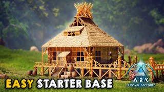 Ultimate Starter Base for Beginners! | Building Tutorial | ARK Survival Ascended