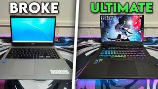 BROKE vs ULTIMATE Gaming Laptops...