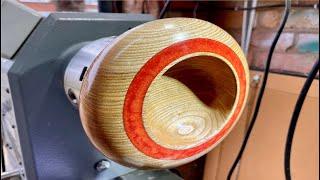 Incredible Bowl Inlay Using Woodturning Techniques