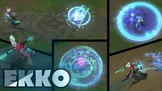 EKKO ABILITIES SPOTLIGHT GAMEPLAY - League of Legends New Champion