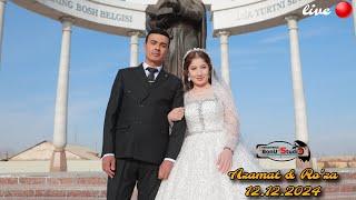 12.12.2024 ( Azamat &. Ro'za ) Oq Saroy Wedding Day Bonu Studio Live...