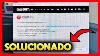 ERROR DE DIRECTX WARZONE 2