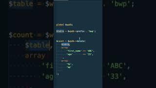 Deleting data from custom table in WordPress #shorts #buntywp #wordpress