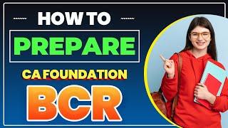 How to Prepare CA Foundation BCR | CA Foundation Business Commercial Knowledge #shorts